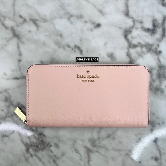 Kate Spade Madison Large Continental Wallet In Conch Pink - Picture 1 of 6